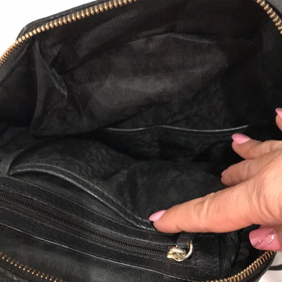 Michael Kors backpac with multiple pockets. Outside has some stains as pictured - Picture 10 of 15